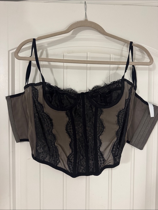 Urban Outfitters Other - Sheer Black Lace Corset Top - Women's Intimates